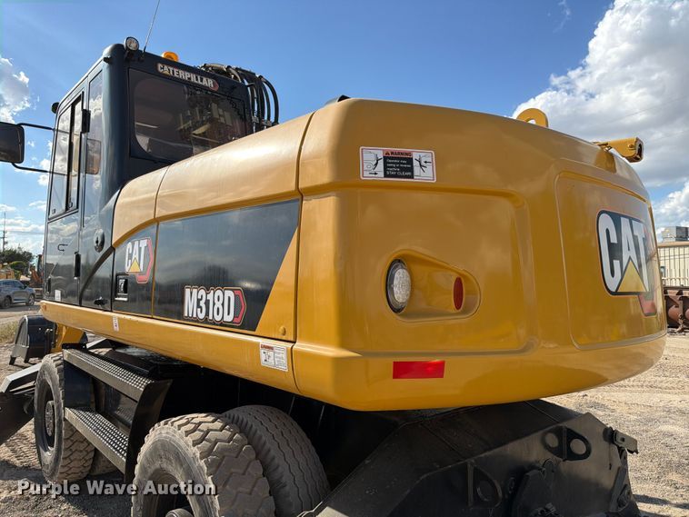 image for item ED5963 2011 Caterpillar M318D wheeled excavator