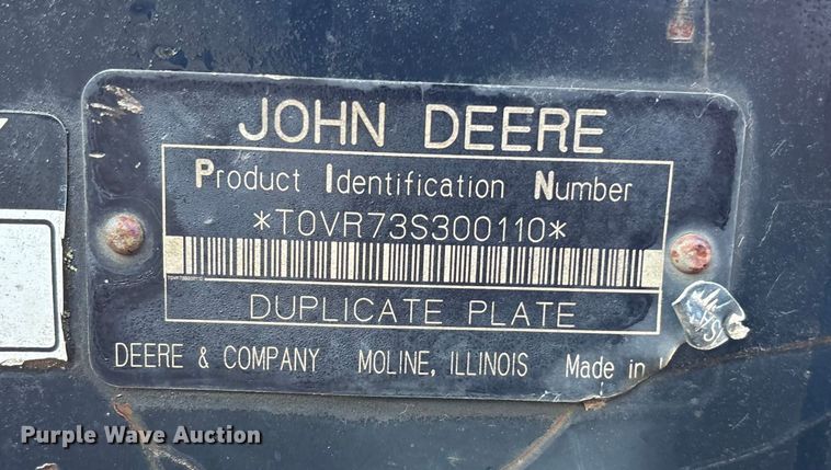 image for item EE4051 John Deere HE200  skid steer vibratory drum roller
