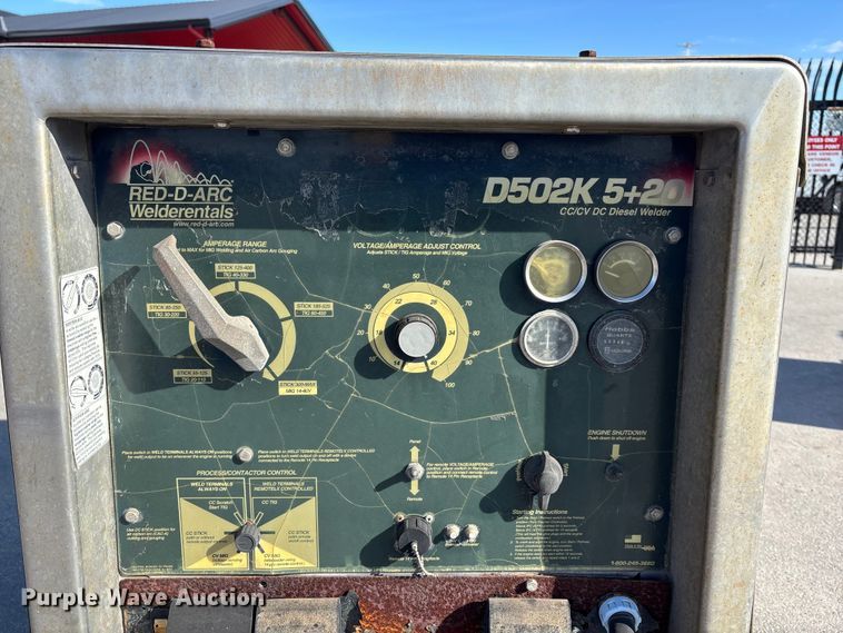 image for item EE4082 Miller D502K 5+20 CC/CV DC diesel welder welder/generator