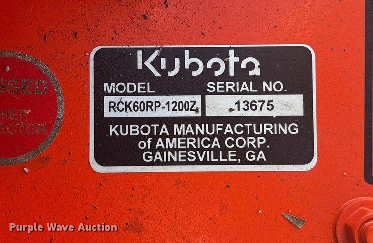 image for item EE4083 2023 Kubota ZD 1211 ZTR lawn mower