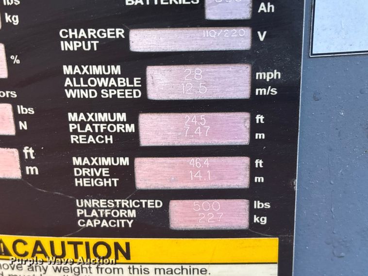 image for item EE4148 2016 Snorkel 846JE boom lift