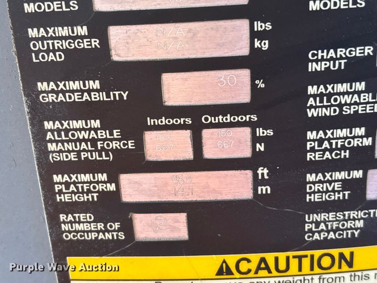 image for item EE4148 2016 Snorkel 846JE boom lift