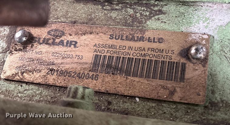 image for item EE4151 2019 Sullair 425DH air compressor