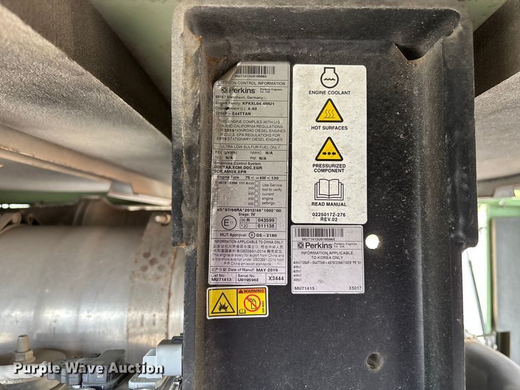 image for item EE4151 2019 Sullair 425DH air compressor