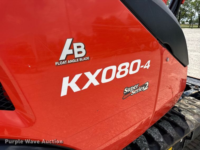 image for item EF2078 2022 Kubota KX080-4 Super Series 2 mini excavator