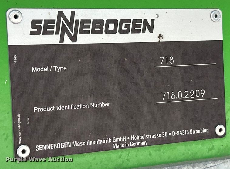 image for item EF2081 2022 Sennebogen 718 tree care material handler