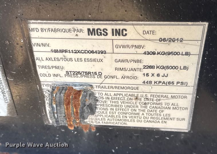 image for item EF2205 2012 Caterpillar XQ100-6 generator