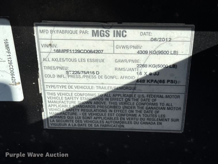 image for item EF2206 2012 Caterpillar XQ100-6 generator