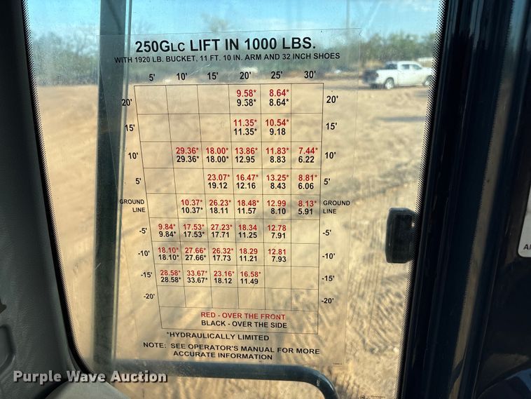 image for item EF6073 2014 John Deere 250G excavator