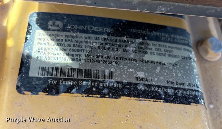 image for item EF6073 2014 John Deere 250G excavator