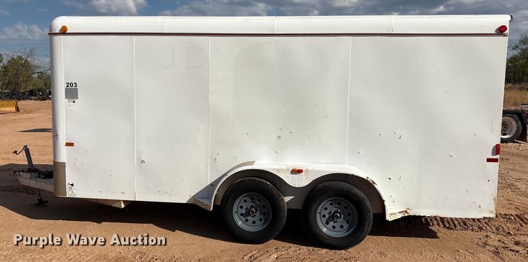 image for item EF6074 2009 W-W  enclosed cargo trailer