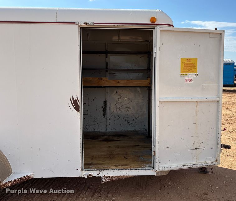 image for item EF6074 2009 W-W  enclosed cargo trailer