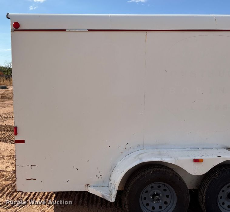 image for item EF6074 2009 W-W  enclosed cargo trailer
