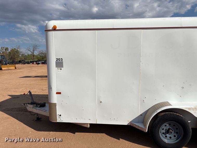 image for item EF6074 2009 W-W  enclosed cargo trailer