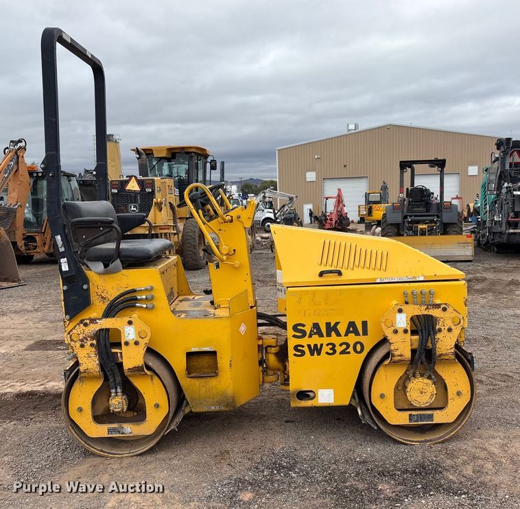 image for item EF6082 2007 Sakai SW320 double drum vibratory roller