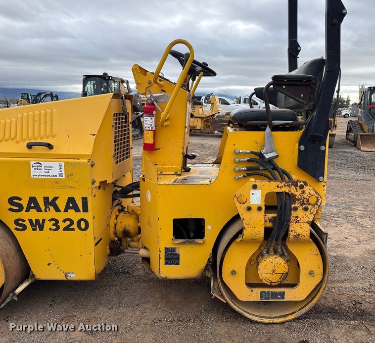 image for item EF6082 2007 Sakai SW320 double drum vibratory roller