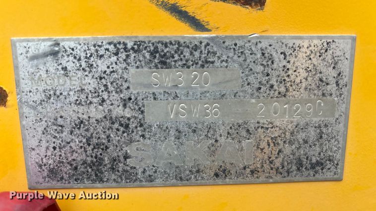 image for item EF6082 2007 Sakai SW320 double drum vibratory roller