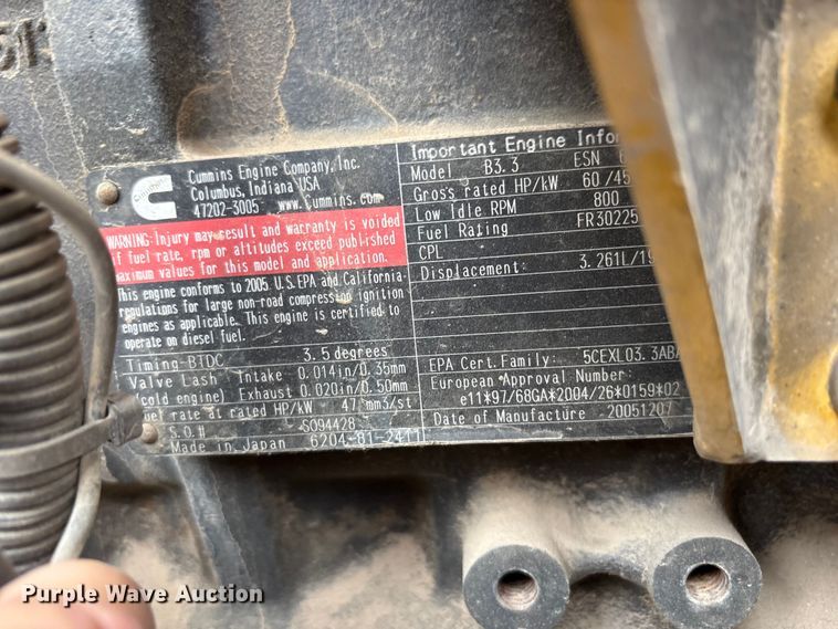 image for item EF6084 2007 Sakai SV201TF single drum vibratory roller