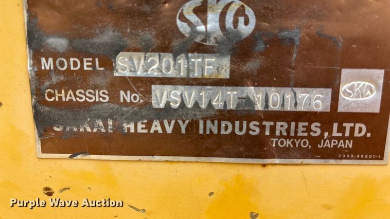 image for item EF6084 2007 Sakai SV201TF single drum vibratory roller