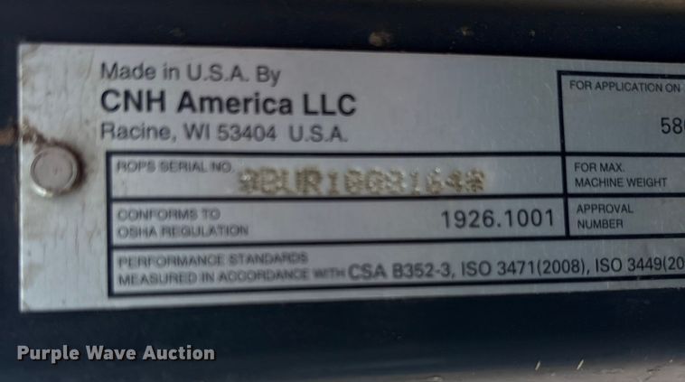 image for item EF6086 2011 Case 580 Super N backhoe