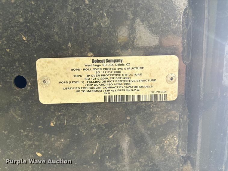 image for item EH7515 2023 Bobcat E42 mini excavator