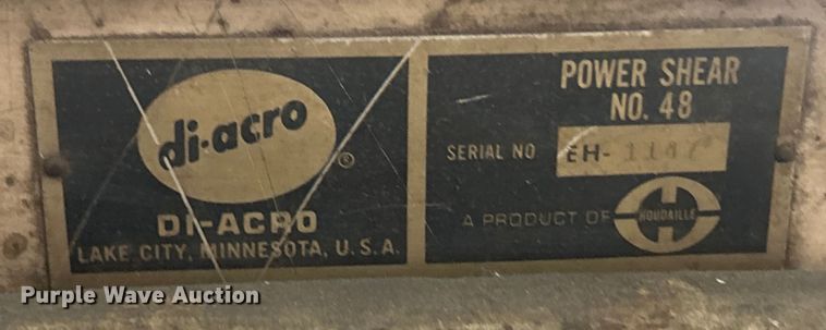 image for item EK8403 Di-Acro 48 power sheer