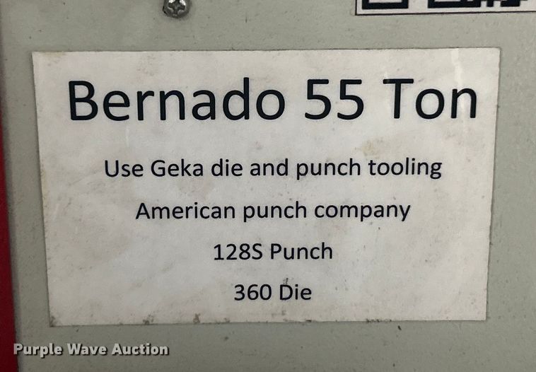 image for item EK8406 Bernado hydraulic iron worker