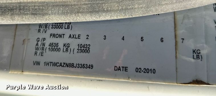 image for item EL0005 2010 International 7400 refuse truck