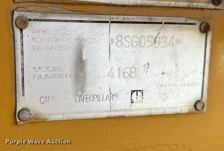 image for item EM2394 1994 Caterpillar 416B backhoe