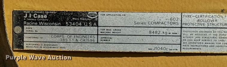 image for item EM2398 Case W602 BD single drum roller