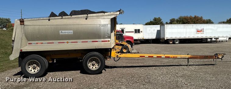 image for item EM2399 1997 Hawkeye  309 end dump pup trailer