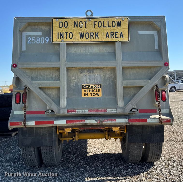 image for item EM2399 1997 Hawkeye  309 end dump pup trailer