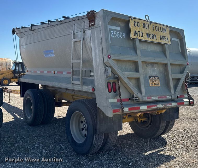 image for item EM2399 1997 Hawkeye  309 end dump pup trailer