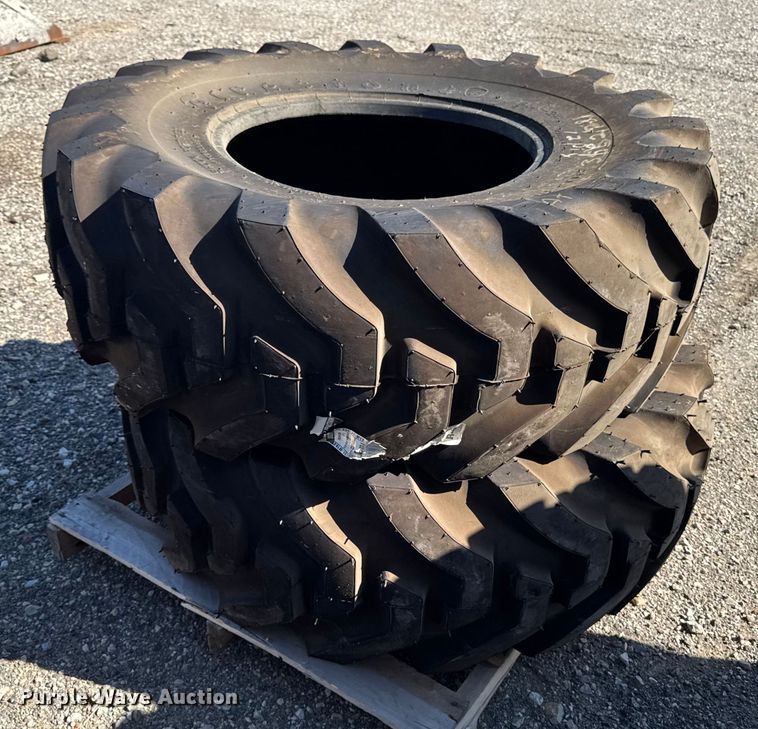 image for item EM2401 (2) Firestone 18.4-24 tires