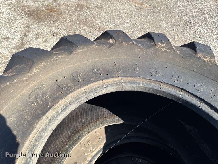 image for item EM2401 (2) Firestone 18.4-24 tires