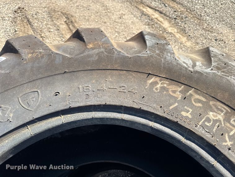 image for item EM2401 (2) Firestone 18.4-24 tires