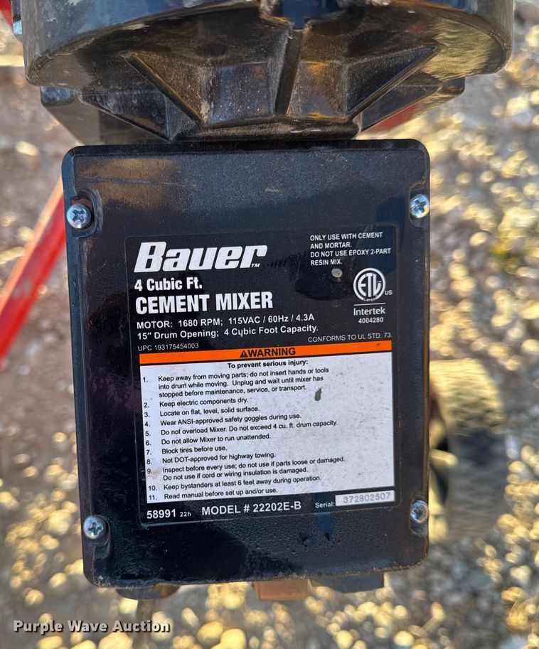 image for item EN0503 (2) concrete mixers