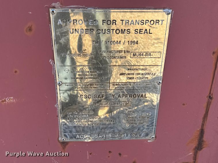 image for item EN0509 Shipping container 