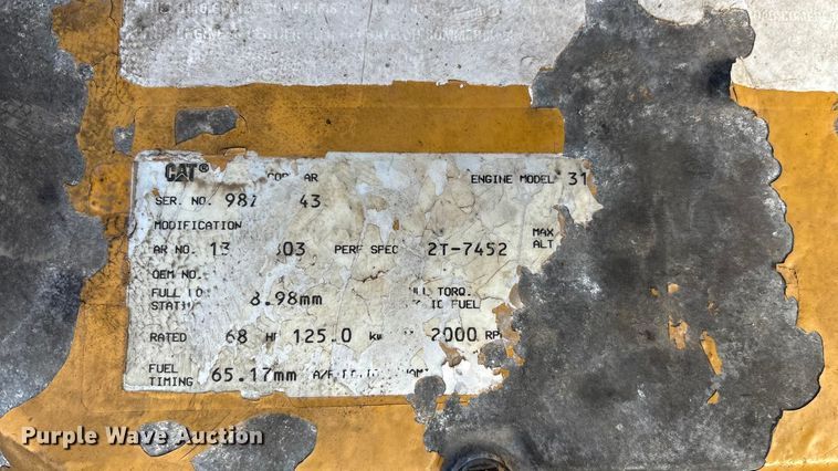 image for item EN5603 1998 Caterpillar 325B L excavator