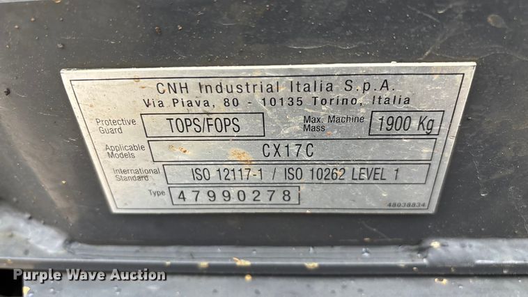 image for item EN5685 2017 Case CX17C mini excavator