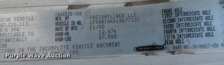 image for item ER0100 2001 Freightliner FL70 utility / service truck