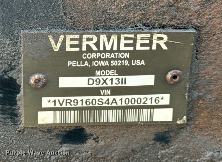image for item ER0160 2010 Vermeer D9x13 series II directional boring unit