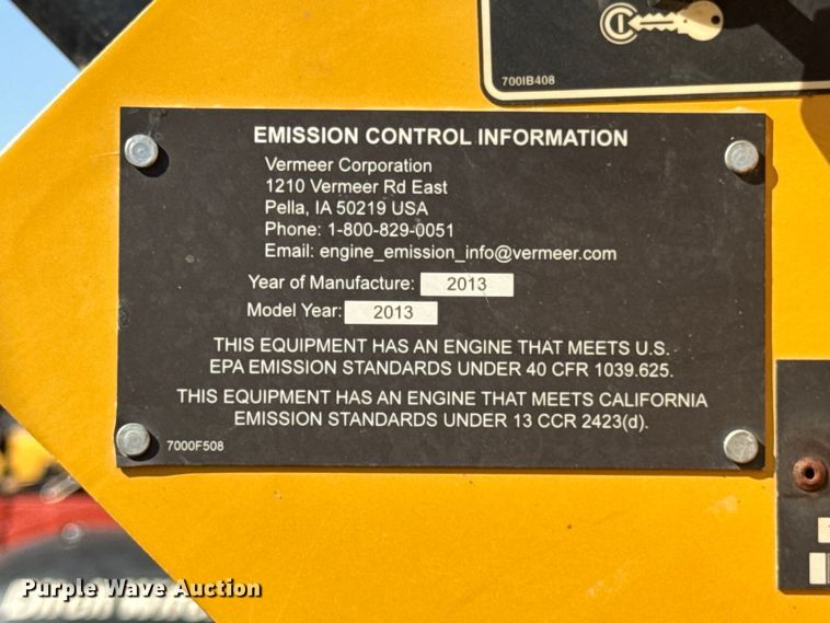 image for item ER0162 2013 Vermeer RTX1250 vibratory cable plow