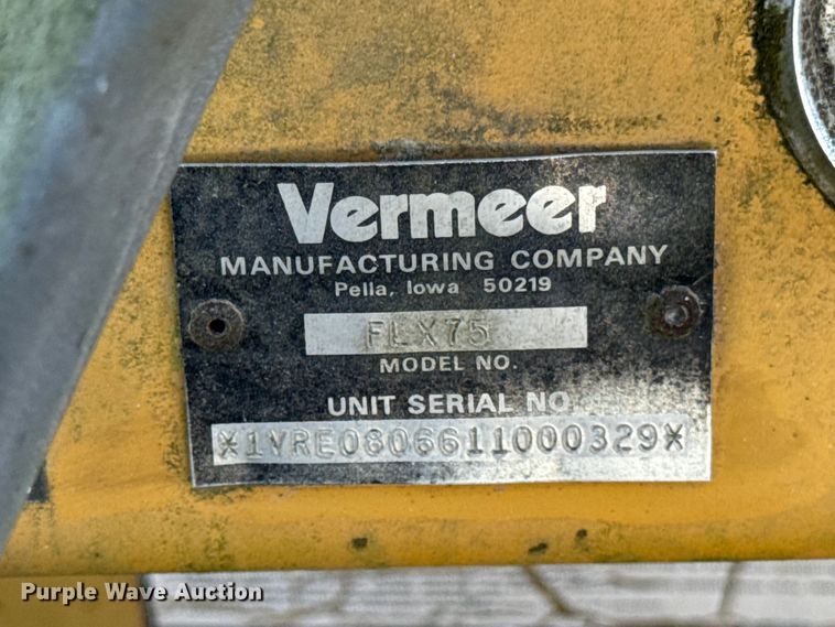 image for item ER0164 2001 Vermeer Flextrak 75 cable plow