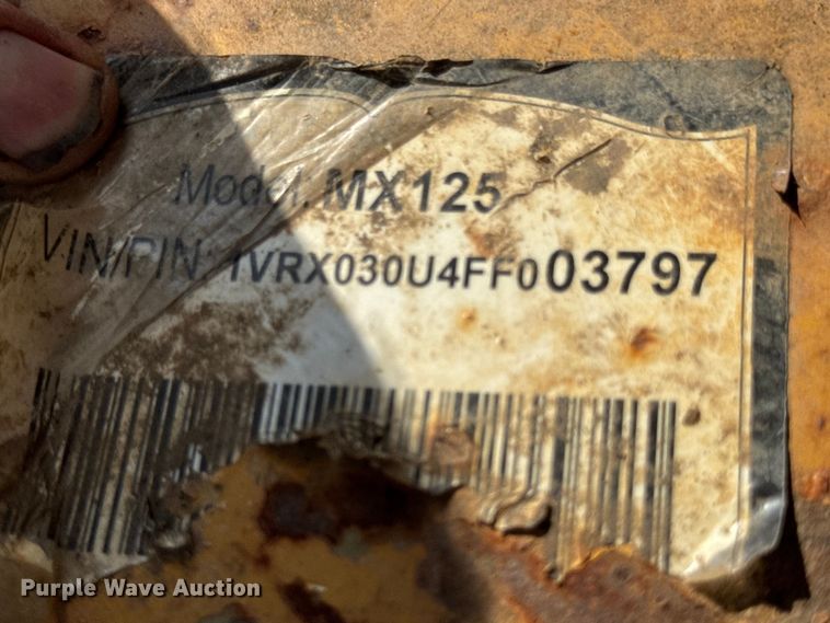 image for item ER0179 Vermeer MX125 mud mixer