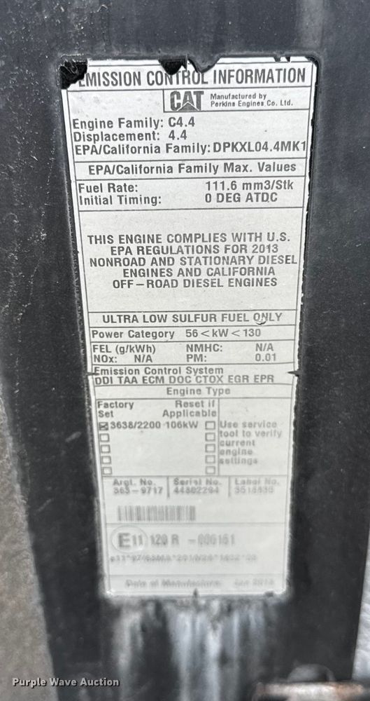 image for item ER0184 2013 Caterpillar TL1255C telehandler