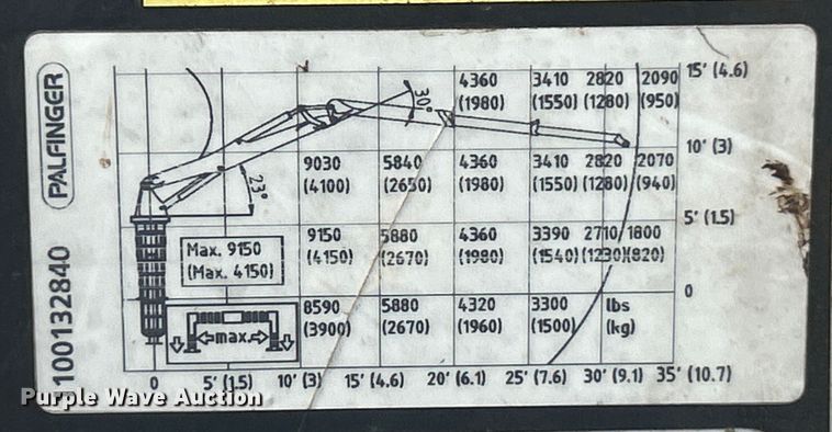 image for item ET3084 2006 Peterbilt 357 grapple crane truck