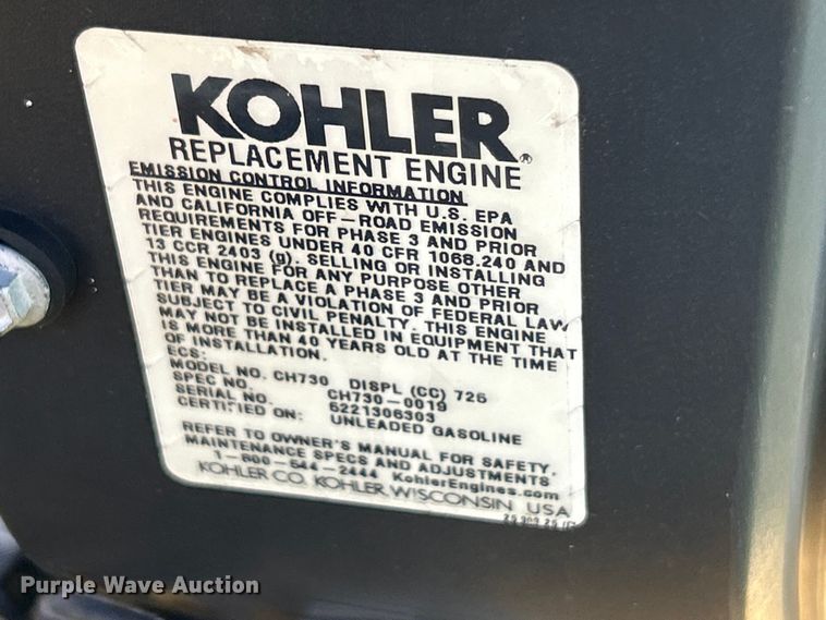 image for item ET3240 2001 Vermeer SC252 stump grinder with trailer