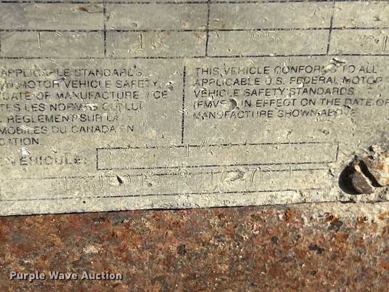 image for item ET3253 2014 Belshe WB14 equipment trailer