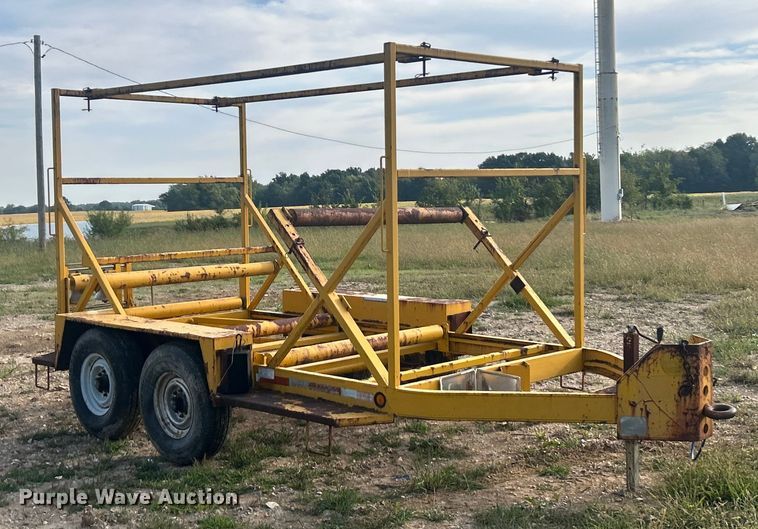 image for item ET3255 1995 Kiefer Industrial pipe straightener trailer